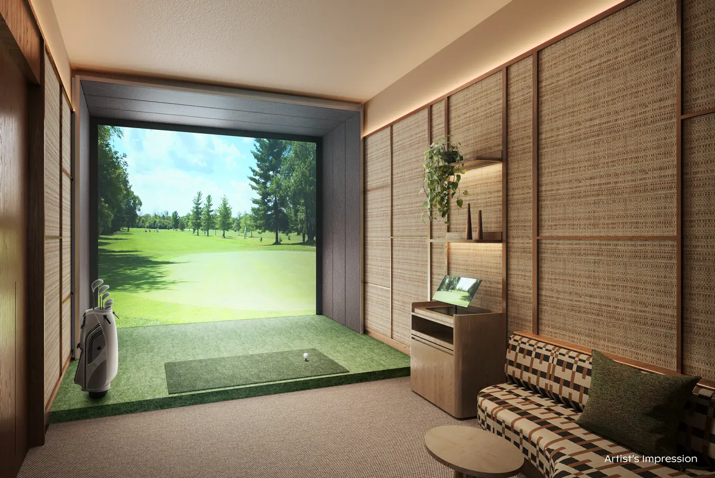 Thomson Reserve Golf Simulator — artist's impression
