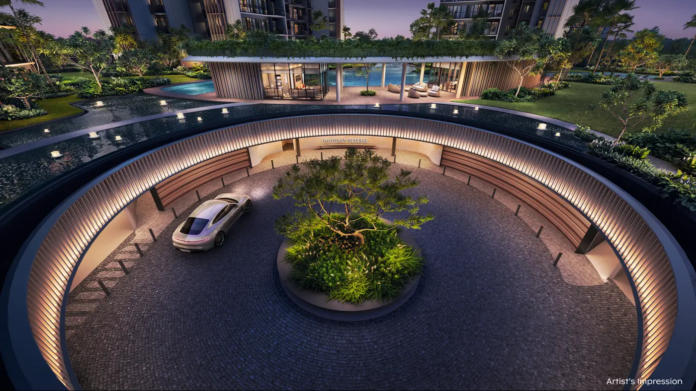 Thomson Reserve Grand Arrival — artist's impression